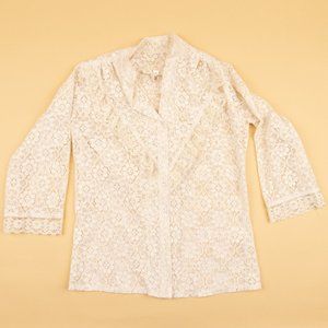 Vintage Lace Blouse Size Small Carefree Fashions